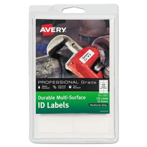 Avery® Durable Permanent Multi-Surface ID Labels