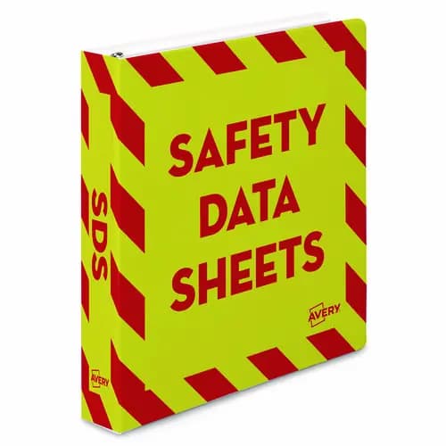 Avery® Heavy-Duty Preprinted Safety Data Sheet Binder