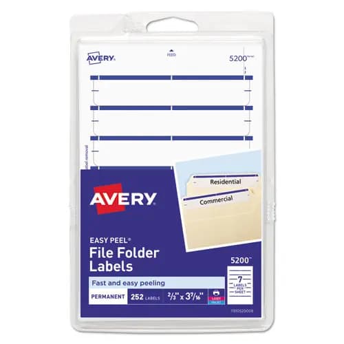 Avery® Printable 4" x 6" - Permanent File Folder Labels