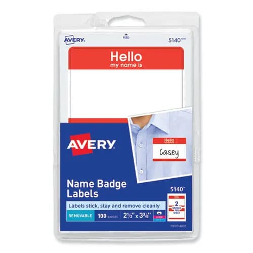 Avery® Printable Adhesive Name Badges