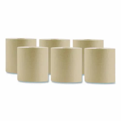 BASELINE™ Hardwound Towel, 1-Ply, Brown, 800 ft, 6 Rolls/Carton