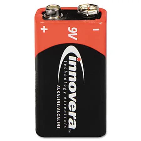 Battery, Alkaline, 9 Volt, 4-Pack
