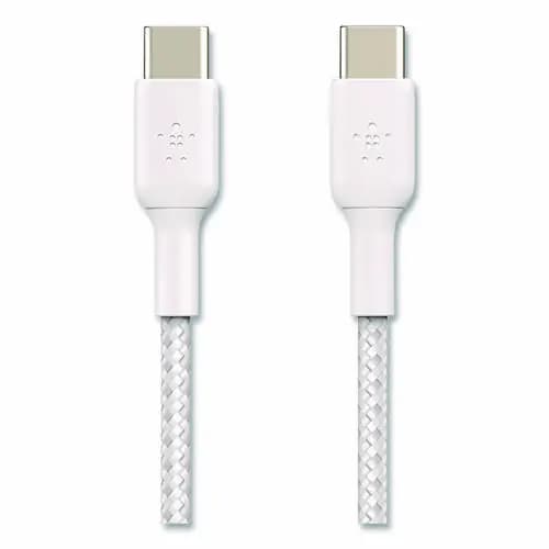 Belkin® BOOST CHARGE Braided USB-C to USB-C Cable, 3.3 ft, White