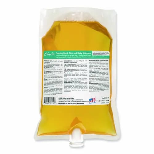 Betco® Foaming Hand, Hair and Body Shampoo, Fresh Scent, 1,000 mL, 6/Carton