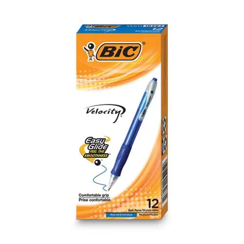 BIC® Velocity® Easy Glide® Retractable Ball Pen