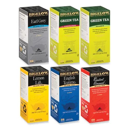 Bigelow® Assorted Tea Packs, Six Flavors