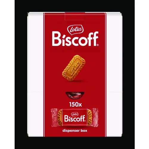Biscoff Cookies Dispenser Box, Caramel Cookie, 150 Bags, 0.22 oz Each