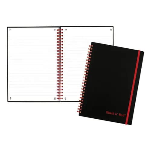 Black n' Red™ Flexible Cover Twinwire Notebooks