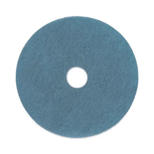 Boardwalk® Burnishing Floor Pads, 20" Diameter, Aqua, 5/Carton