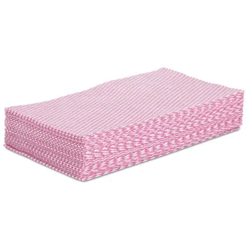 Boardwalk® Foodservice Wipers, 12 x 21, Pink/White, 200/Carton