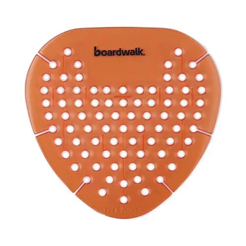 Boardwalk® Gem Urinal Deodorizer Screen, Mango Scent, Orange, 12/Box