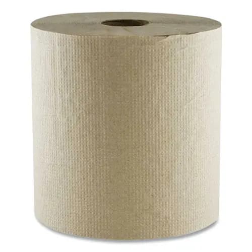 Boardwalk® Hard Wound Towel, 1 Ply, 8" x 700 ft, Kraft, 6/Carton