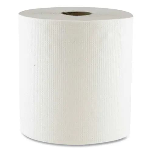 Boardwalk® Hard Wound Towel, 1 Ply, 8" x 700 ft, White, 6/Carton