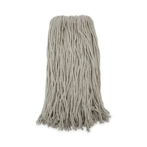Boardwalk® Premium Cut-End Wet Mop Heads, Cotton, 20oz, White, 12/Carton