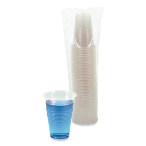 Boardwalk® Translucent Plastic Cold Cups, 16 oz, 50/Pack