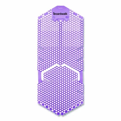 Boardwalk® Vertical Urinal Screen, Lavender Scent, Purple, 6/Carton