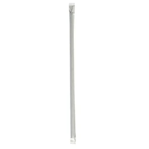 Boardwalk® Wrapped Jumbo Straws, Polypropylene, Black, 2,000/Carton