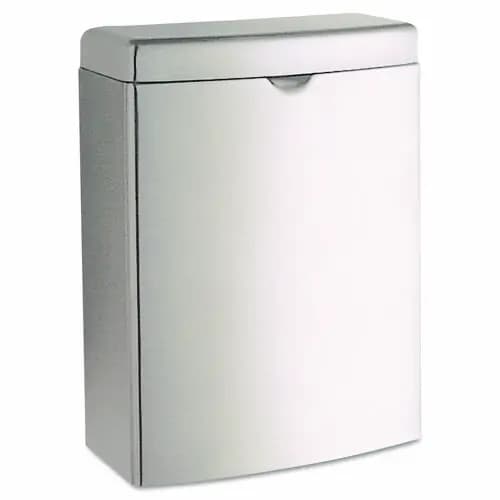 Bobrick Contura Receptacle, 1 gal, Stainless Steel