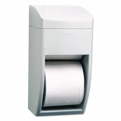Bobrick Matrix Series Two-Roll Tissue Dispenser, Gray