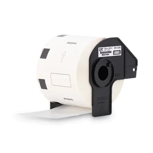 Brother Die-Cut Removable Paper Labels, 1.1" x 2.1", White, 800 Labels/Roll