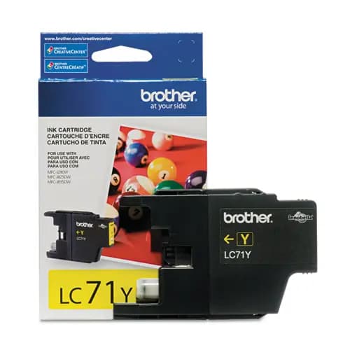 Brother LC71Y Innobella Ink Cartridge, Yellow, 300 Page-Yield