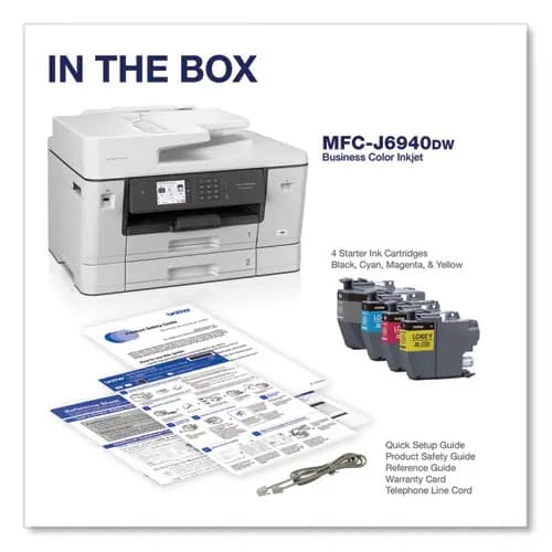 Brother MFC-J6940DW Color All-in-One Inkjet Printer, Copy/Fax/Print/Scan
