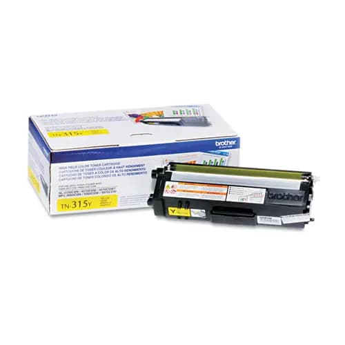 Brother TN315Y High-Yield Toner Cartridge, Yellow, 3,500 Page Yield