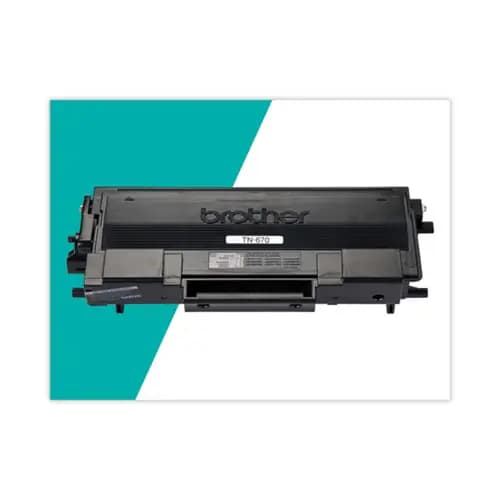 Brother TN670 High-Yield Toner Cartridge, Black, 7,500 Page-Yield