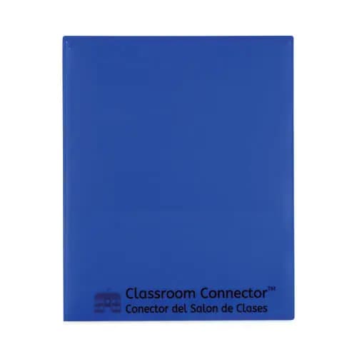 C-Line® Classroom Connector Folders, Blue, 25/Box