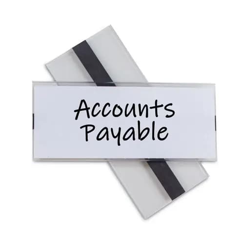 C-Line® Clear Magnetic Label Holders, Side Load, 6 x 2.5, 10/Pack