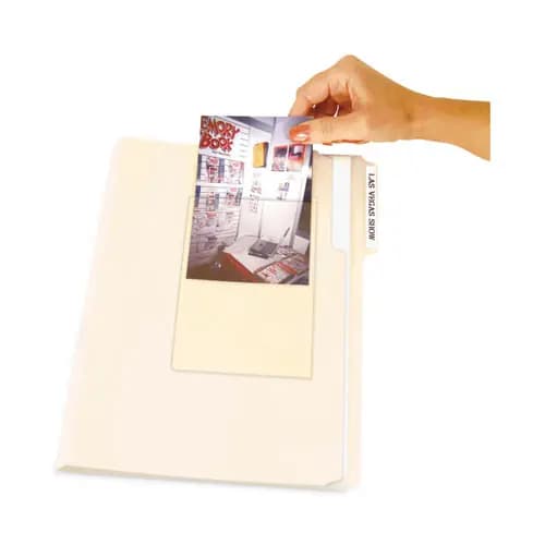 C-Line® Peel and Stick Photo Holders, Clear, 10/Pack