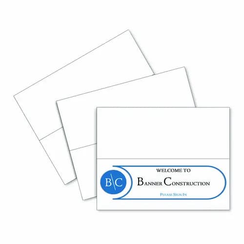 C-Line® Scored Tent Cards, 4.25 x 11, White, 1 Card/Sheet, 50 Sheets/Box