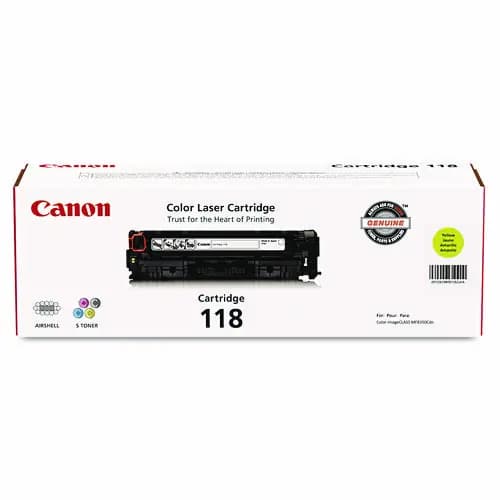 Canon® 2659B001 (118) Toner, Yellow, 2,900 Page Yield