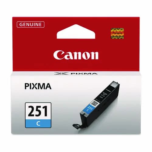 Canon® 6514B001 (CLI-251) ChromaLife100+ Ink, Cyan, 304 Page-Yield