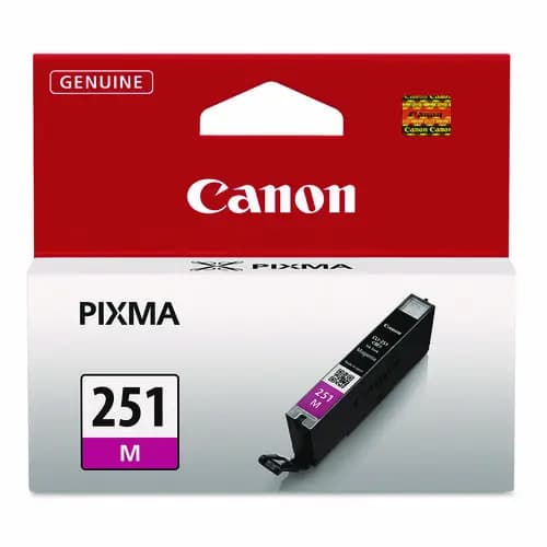 Canon® 6515B001 (CLI-251) ChromaLife100+ Ink Cartridge, Magenta, 298 Page Yield