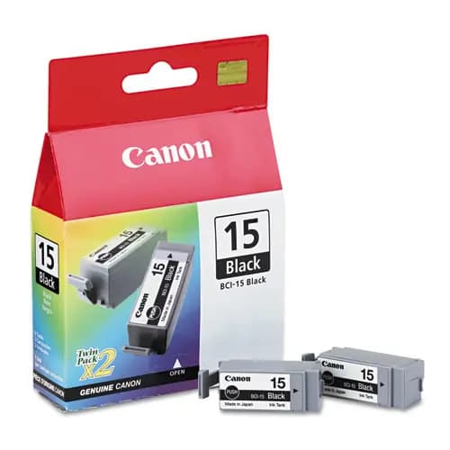 Canon® 8190A003 (BCI-15) Ink Cartridge, Black, 130 Page Yield