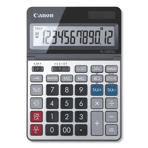 Canon® TS-1200TSC Desktop Calculator, 12-Digit LCD