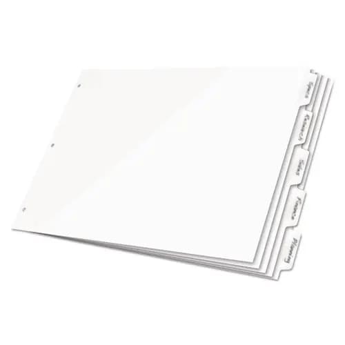 Cardinal® Write 'n Erase® Tabloid Index Dividers