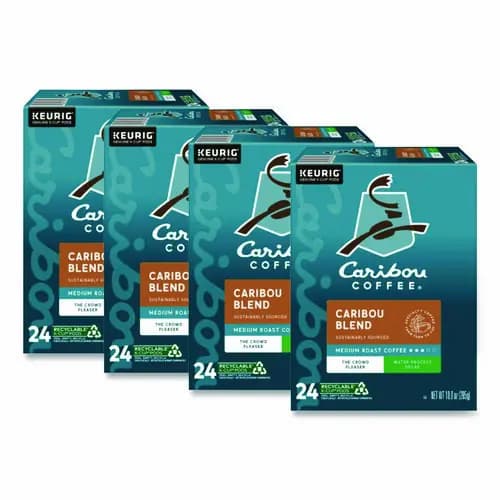 Caribou Coffee® Caribou Blend Decaf Coffee K-Cups, 96/Carton