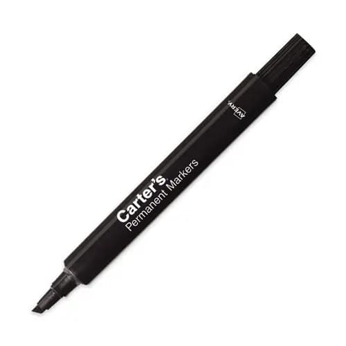 Carter's™ Large Desk Style Permanent Marker, Broad Chisel Tip, Black, Dozen