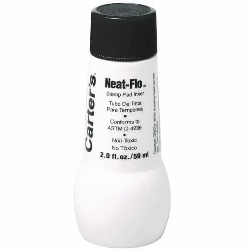 Carter's™ Neat-Flo Stamp Pad Inker, Black, 2 oz Bottle