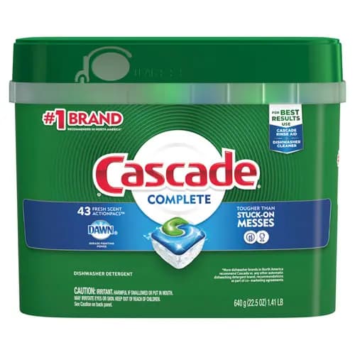 Cascade® ActionPacs, Fresh Scent, 22.5 oz Tub, 43 Count