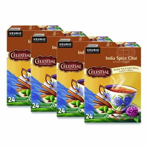 Celestial Seasonings® India Spice Chai Tea K-Cups, 96/Carton