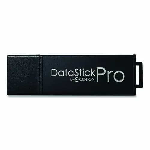 Centon DataStick Pro USB 3.0 Type A Flash Drive, 256 GB, Black, 5/Pack