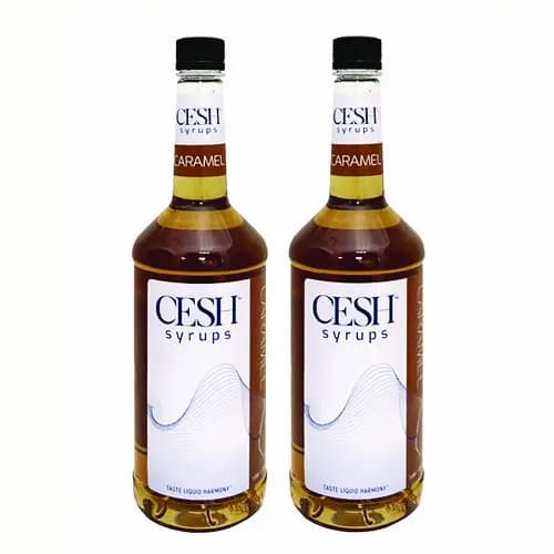 CESH™ Caramel Syrup, 33.81 oz Bottle, 2/Carton