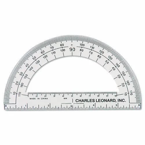 Charles Leonard® Open Center Protractor