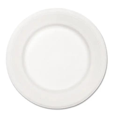 Chinet® Paper Dinnerware Plate, 10.5" Diameter, White, 500/Carton
