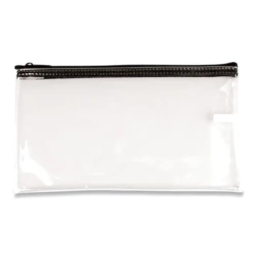 CONTROLTEK® Multipurpose Zipper Bags, Vinyl, 11 x 6, Clear