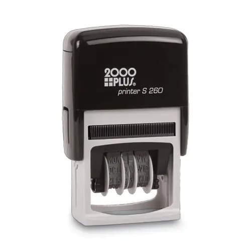 COSCO 2000PLUS® Economy Message Dater, 4 Messages, Red/Blue, 1.75 x 0.94