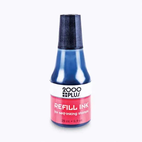 COSCO 2000PLUS® Self-Inking Refill Ink, Black, 0.9 oz Bottle